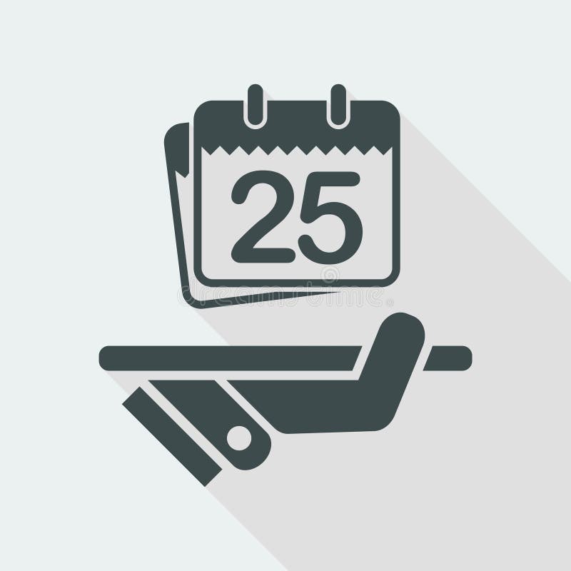 Date planner icon stock illustration
