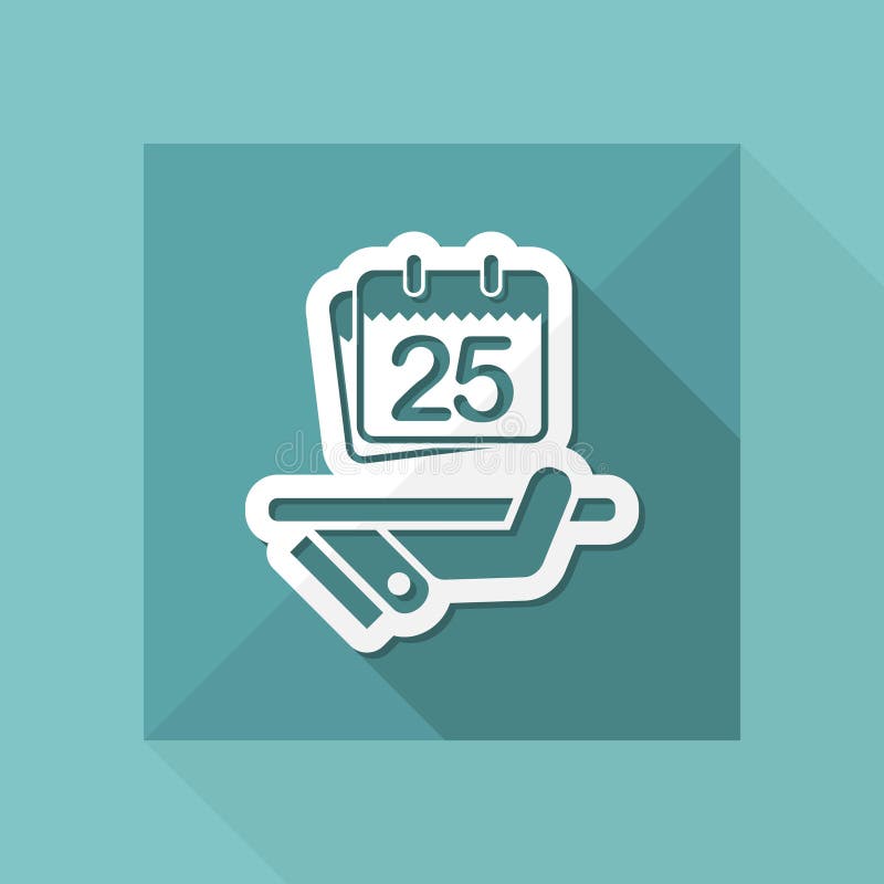 Date planner icon royalty free illustration
