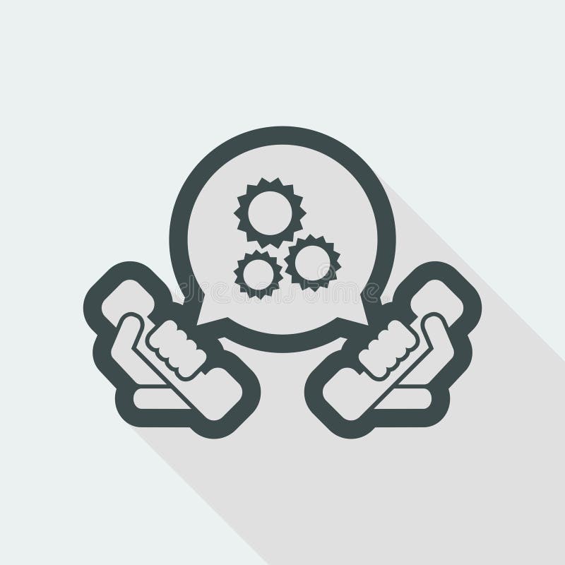 Technical assistance icon royalty free illustration