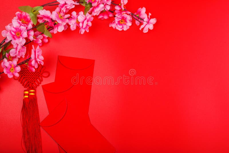 Flat lay of accessories Chinese new year 2020 and decorations Lunar new year festival concept background. Overhead, top view. Copy stock photo Flat lay of accessories Chinese new year 2020 and decorations Lunar new year festival concept background. Overhead, top view. Copy stock photo