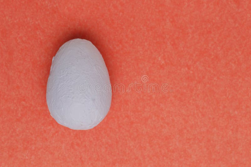 Flat Lay of Easter Egg Painted in Plain Pastel Blue Stock Image Image
