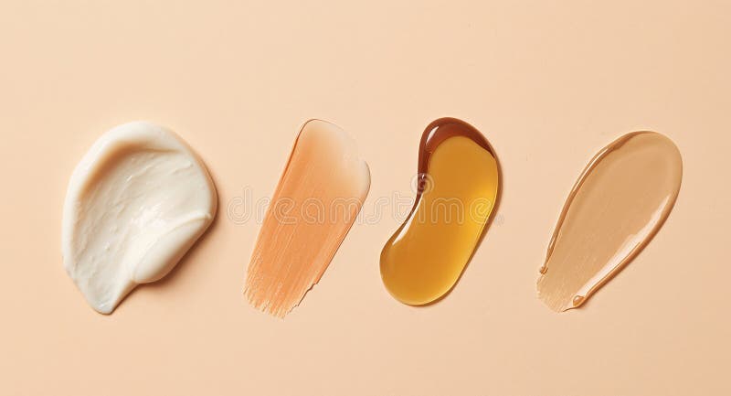 Abstract Array of Textures and Tones on a Neutral Field, a Study in Form and Color. stock photography