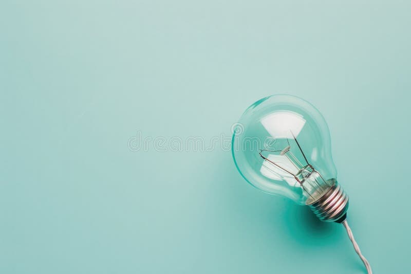 Flat Lay Of Light Bulb Symbolizing Clear Communication And Understanding Complex Concepts vector illustration