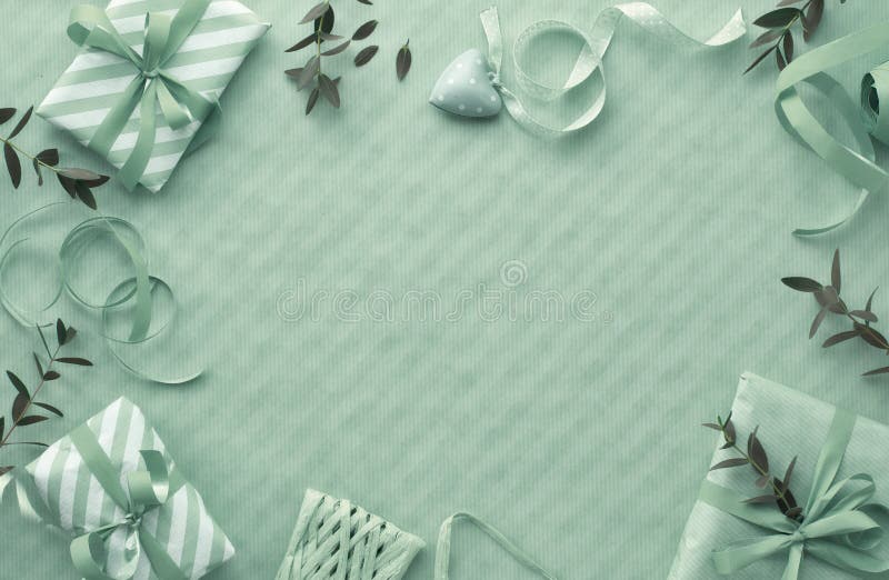 Green gift box stock image. Image of special, surprise - 1858065