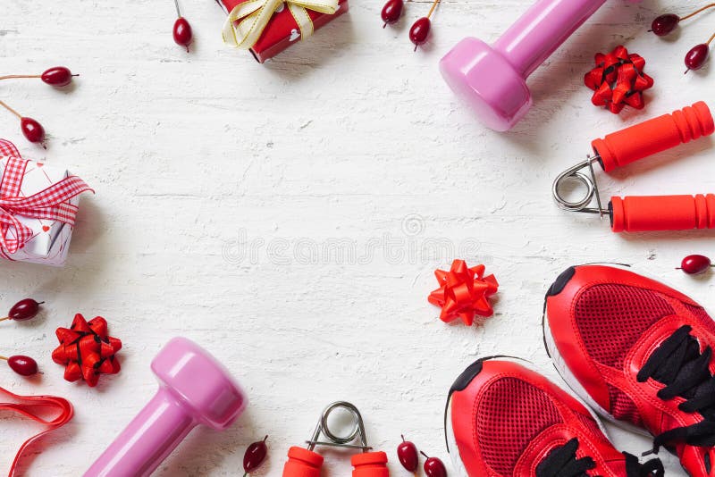 Flat lay of Merry Christmas and Happy new year and any holidy pr