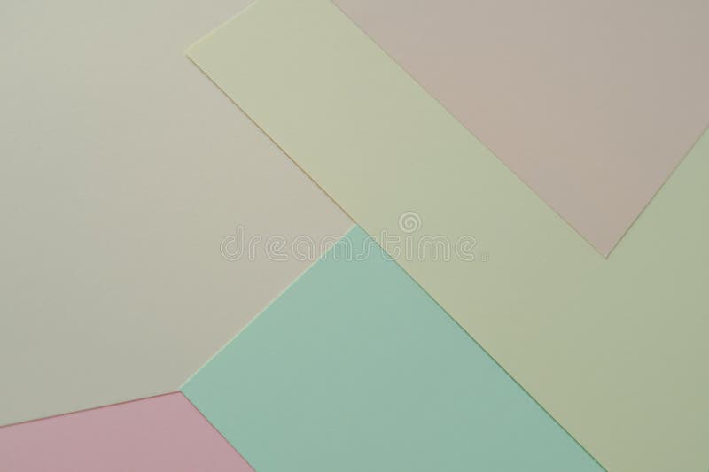 Flat lay, paper pastel colors for texture background. Colored paper arranged for background. Empty papers background for display product or text.