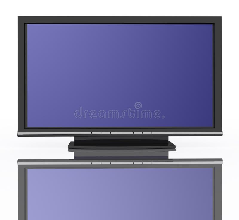 Flat LCD Tv LiquidCrystal Display Stock Illustration Illustration of