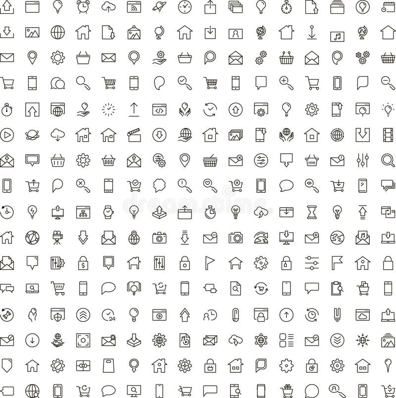 Flat line icon vector illustration