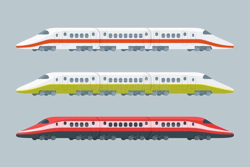 Trains Different Colors Stock Illustrations – 17 Trains Different ...