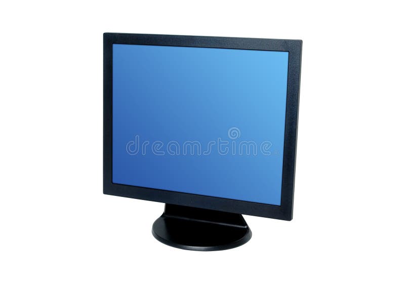 Flat monitor stock image