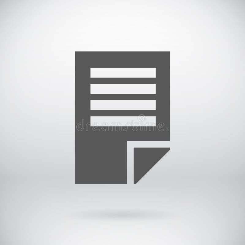 Flat New Document Vector Open File Symbol stock illustration
