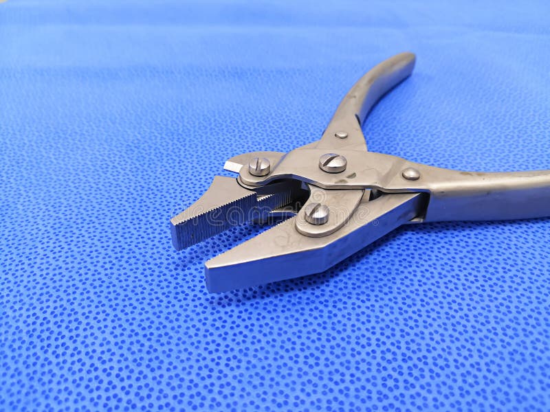 Flat Nose Wire Cutting Pliers Forceps With Side Cutter stock image Flat Nose Wire Cutting Pliers Forceps With Side Cutter stock image