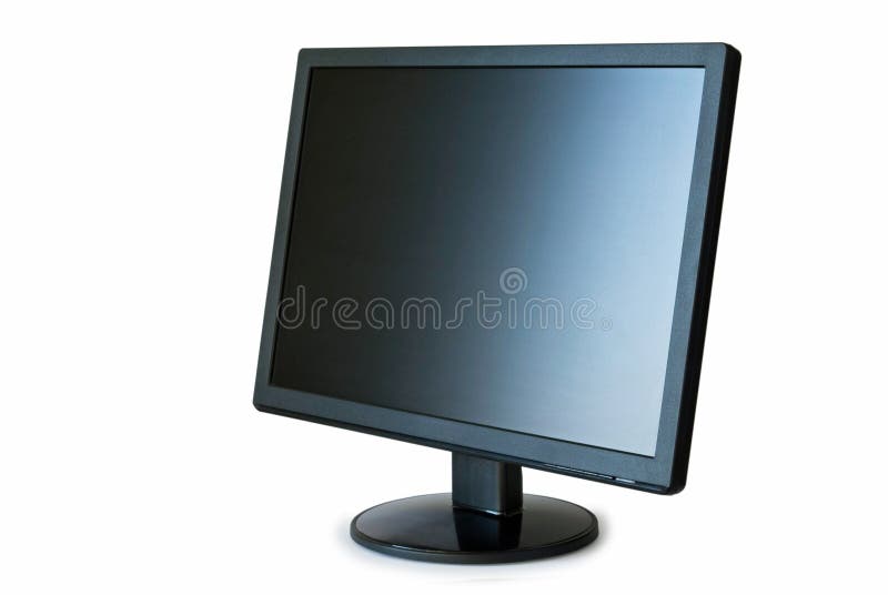 Flat Panel Monitor stock photo