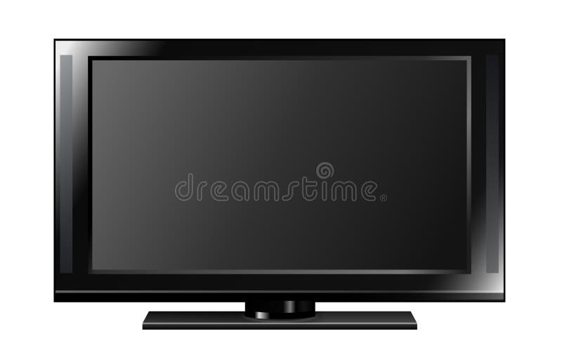 Flat Panel TV stock illustration. Illustration of electronics 6384919