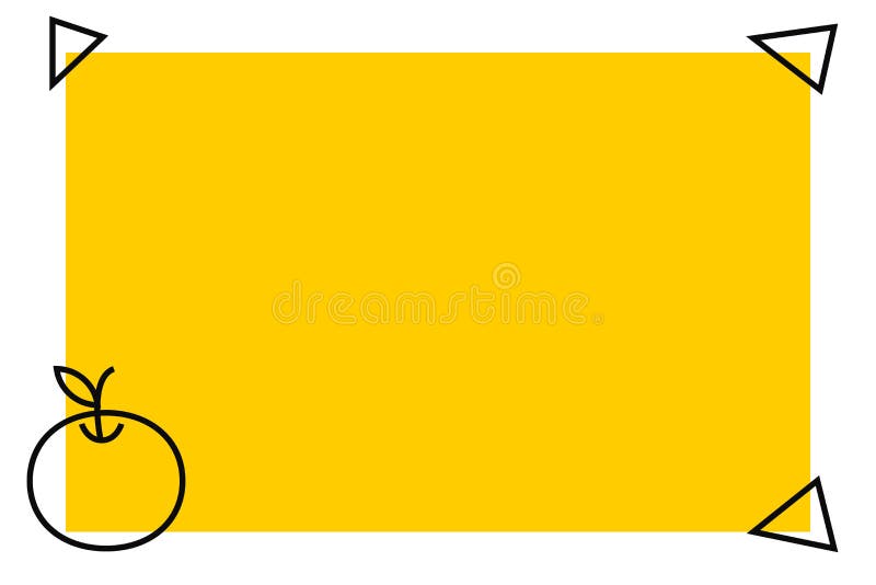 Flat Photo Design of Isolated Yellow Text Box Banner with Four SelfAdhesive  One in Form of Phone. Creative Background Stock Vector - Illustration of  creative, frame: 147331015