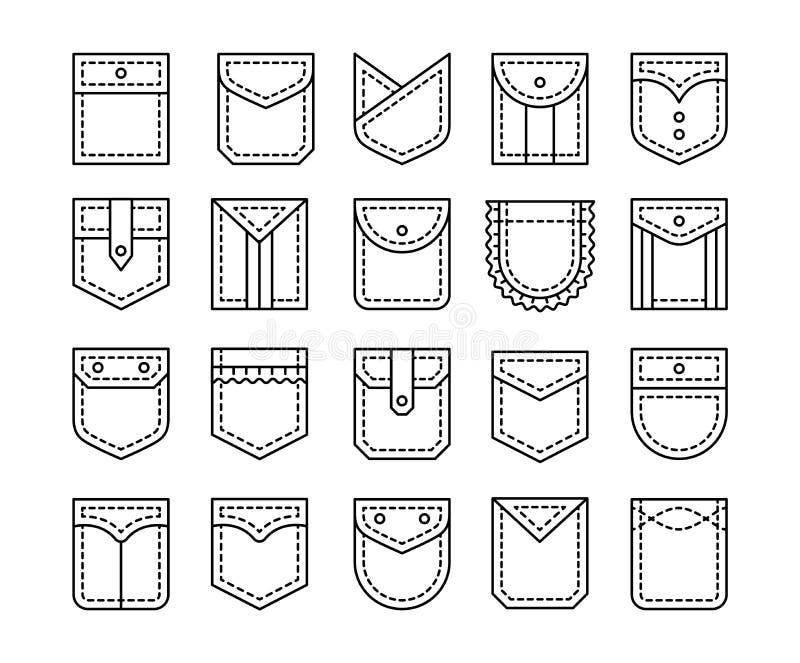 Vector Collection Shirt Pockets Stock Illustrations – 302 Vector ...