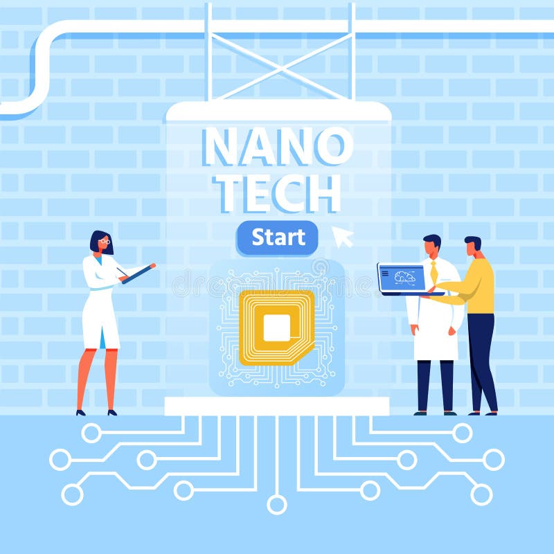 Presentation for Nano Tech Center in Loft Style. Flat Presentation for Nano Tech Center in Loft Style. Scientists Work on Micro Chip Creation. Vector People, CPU vector illustration Presentation for Nano Tech Center in Loft Style. Flat Presentation for Nano Tech Center in Loft Style. Scientists Work on Micro Chip Creation. Vector People, CPU vector illustration