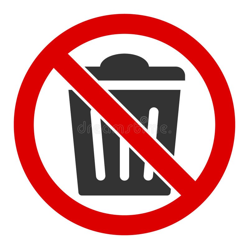 Prohibited Waste Disposal Stock Illustrations 86 Prohibited Waste