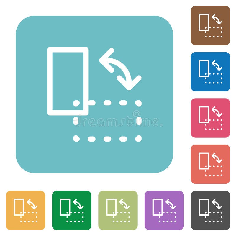 Flat rotate element icons stock illustration