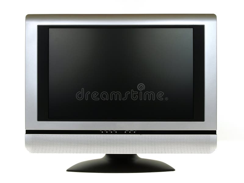 Flat screen tv stock photo