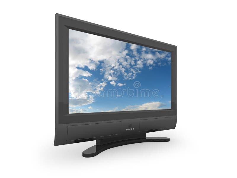Flat screen TV illustration