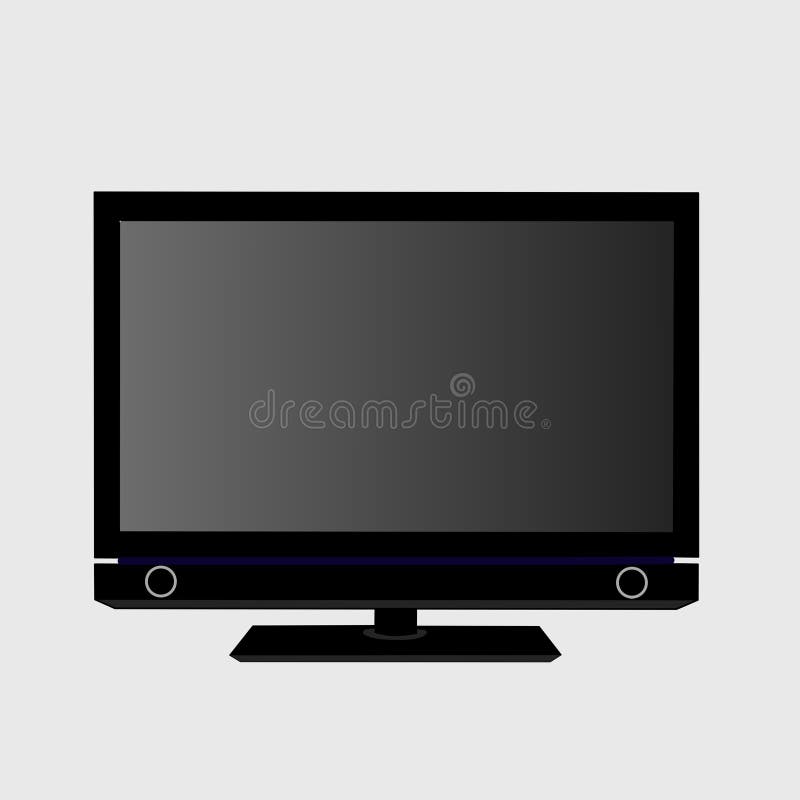 Flat screen tv lcd stock vector. Illustration of play 260246255