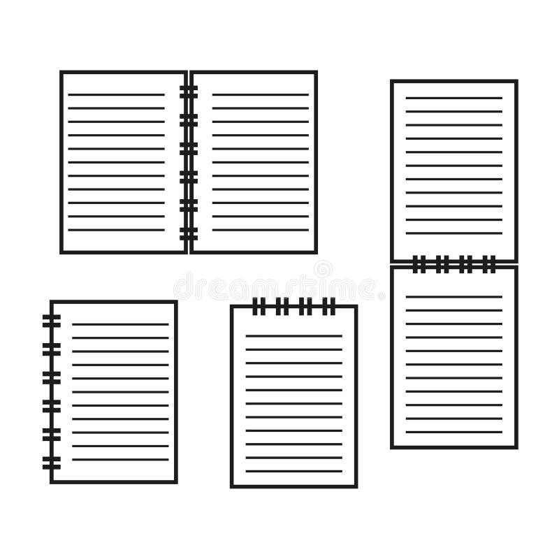 Black Notepads Stock Illustrations – 241 Black Notepads Stock ...