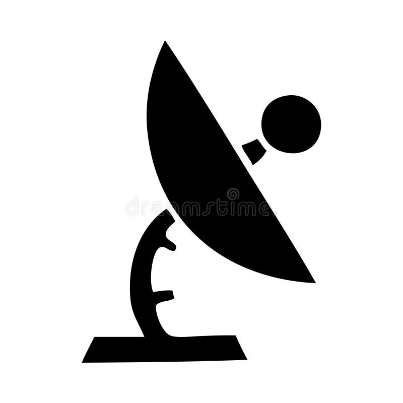 Satellite dish icon symbol stock vector. Illustration of line 146130843