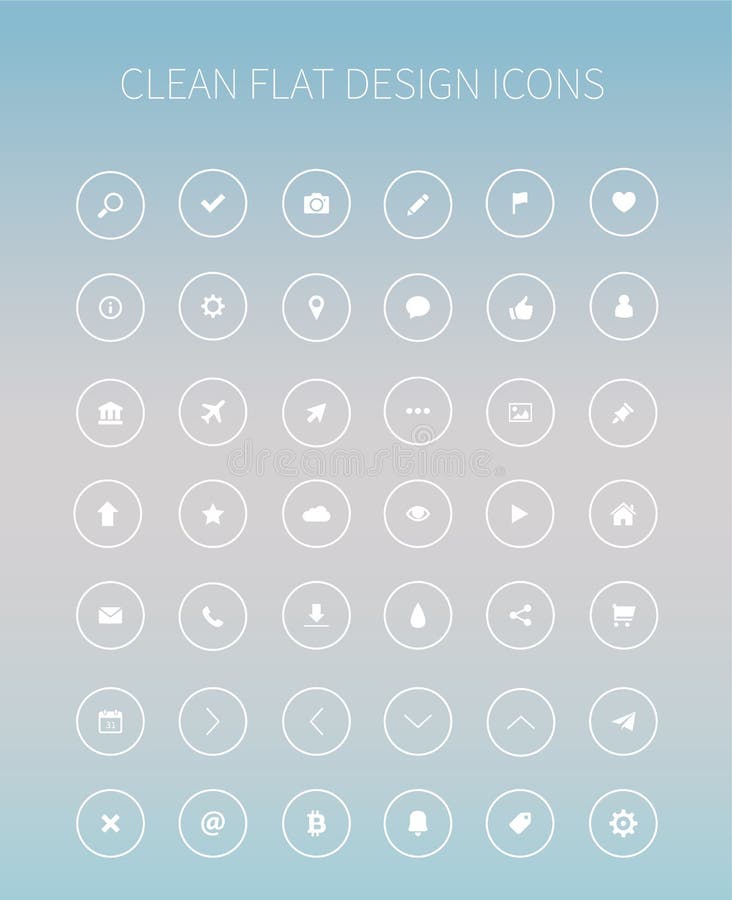 Pack Of Flat Design Ui Kit Vector For Webdesign Stock Vector ...