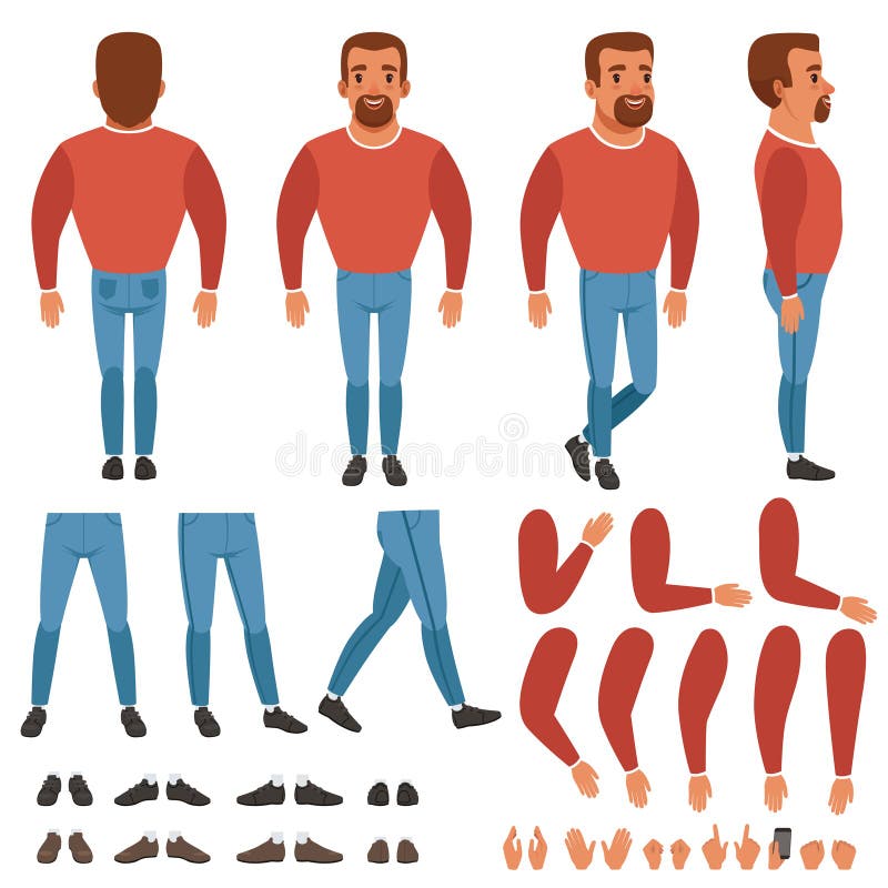 Men with Different Body Shape Types. Males in Underwear, Rectangle, Triangle,  Hourglass, Pear and Apple Anatomy Stock Vector - Illustration of body, shape:  237767617