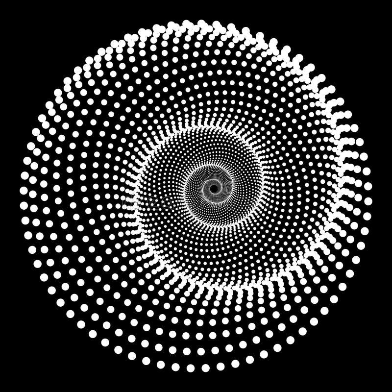 Flat Vector Computer Generated Phyllotaxis Dotted Helix Fractal ...