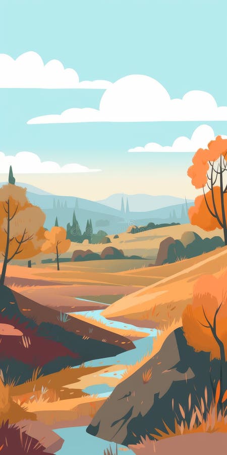 Lowland Landscape Stock Illustrations – 352 Lowland Landscape Stock ...