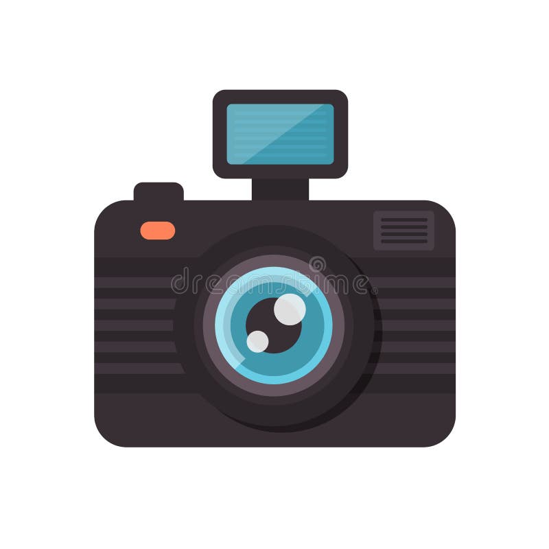 Old-Camera-Flat stock vector. Illustration of film, camera - 107087350