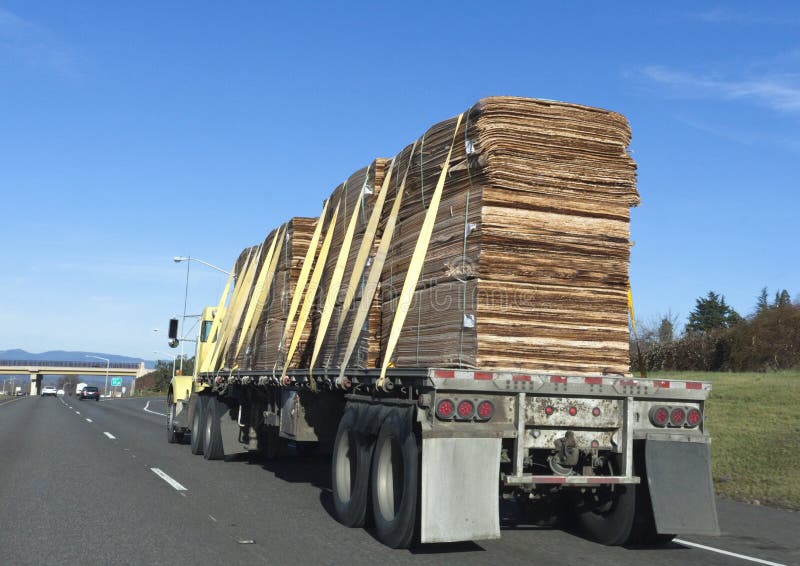 Flatbed Truck Lumber stock photo. Image of cargo, interstate 79874624