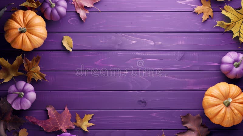 Flatlay farbiger halloween Hintergrund mit Kürbis lizenzfreies stockbild