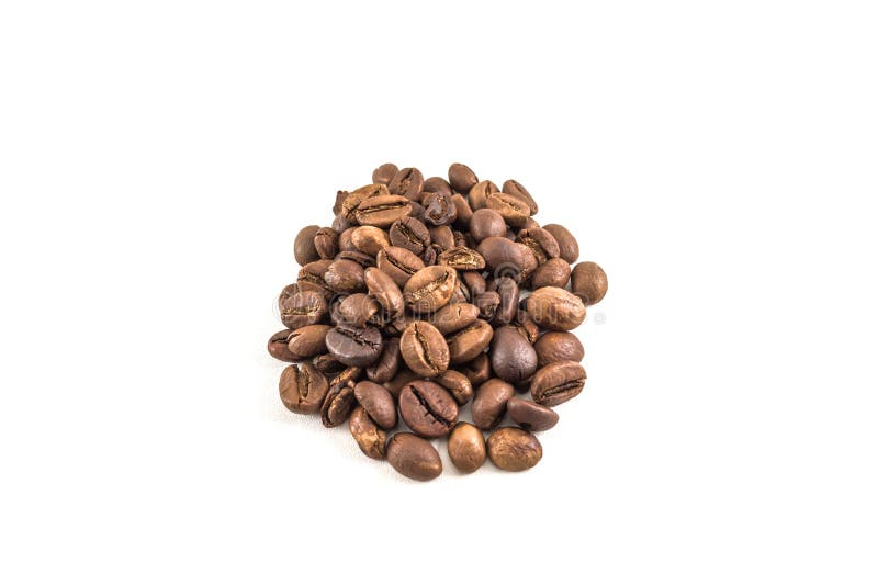 Group of Coffee Bean Seed Like a Heart Form Stock Photo Image of