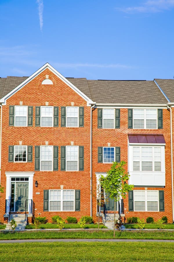 Fragment of a typical apartment building in American Midwest. Fragment of a typical apartment building in American Midwest