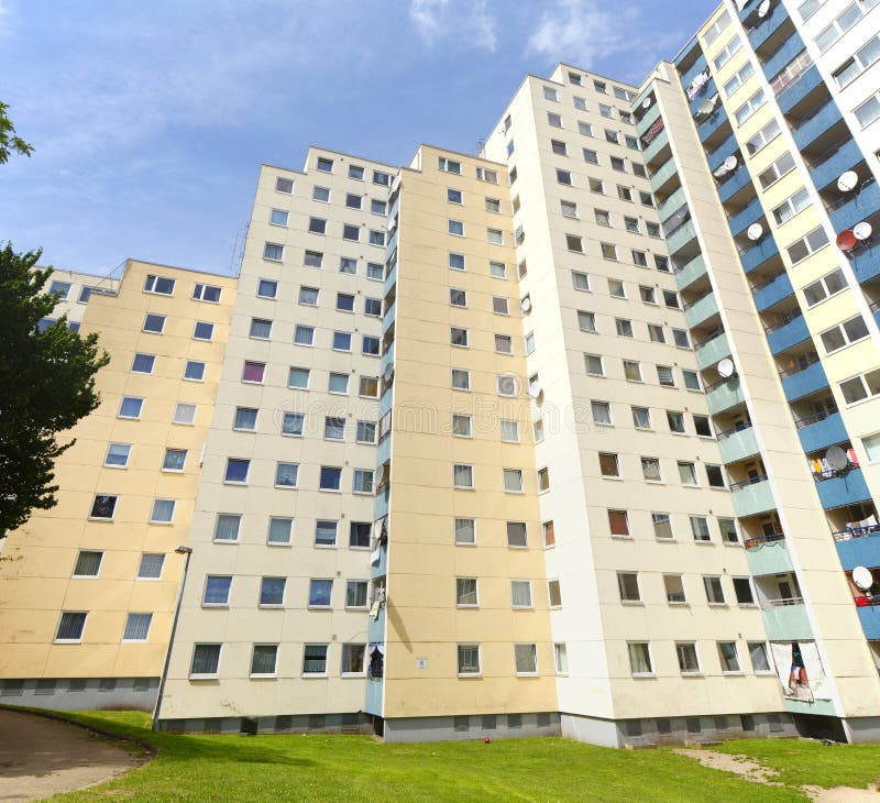 Flats stock image. Image of building, germany, property 76646895