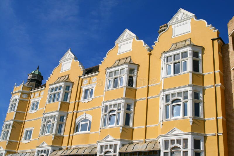 Flats and blue sky