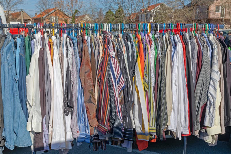 Flea Market Clothing stock photo. Image of garment, colour 200308432