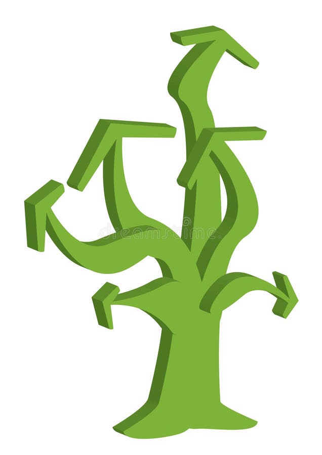 Flechas Tree_eps stock de ilustración