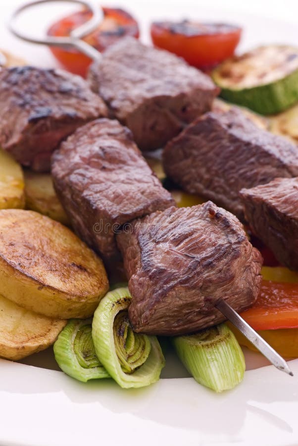 Fleisch-Aufsteckspindel stockbild Fleisch-Aufsteckspindel stockbild