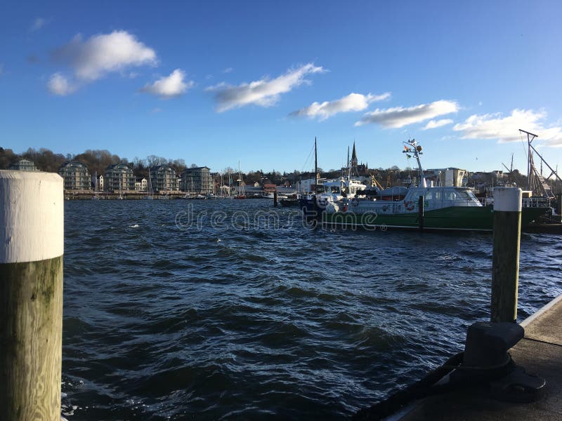 Flensburg Harbour in Germany Editorial Image Image of holiday