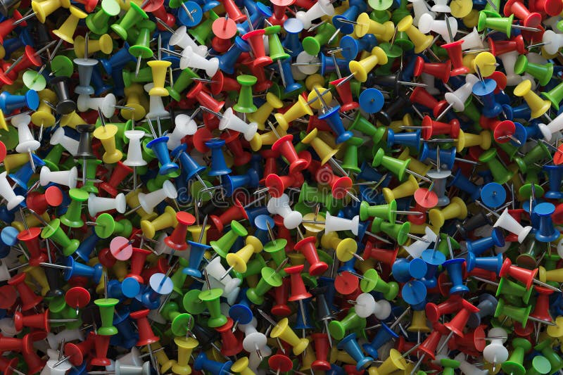 Flera olika färger på plaststift vektor illustrationer