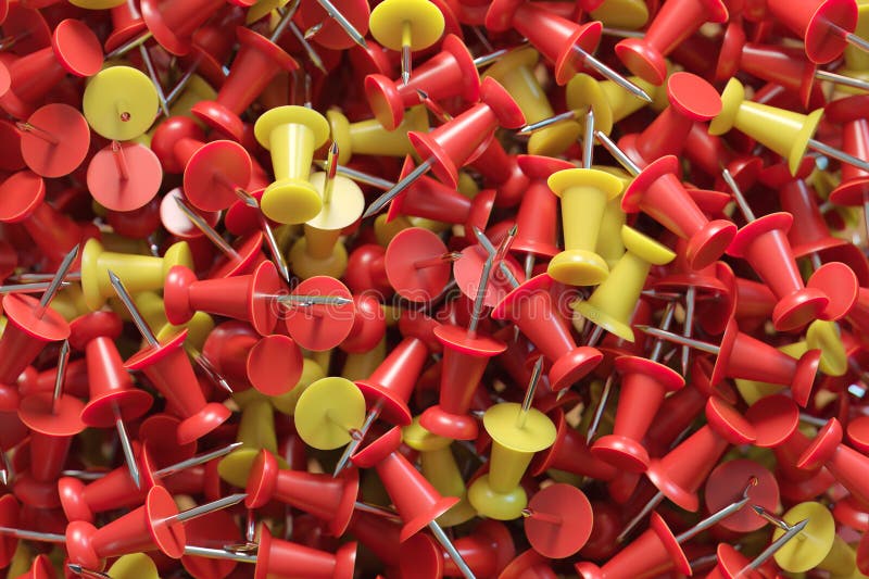 Flera olika färger på plaststift stock illustrationer