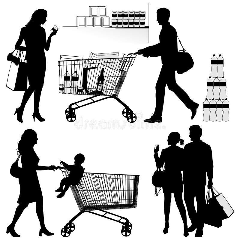 Several people. You can put any number of products in shopping trolley. Several people. You can put any number of products in shopping trolley.