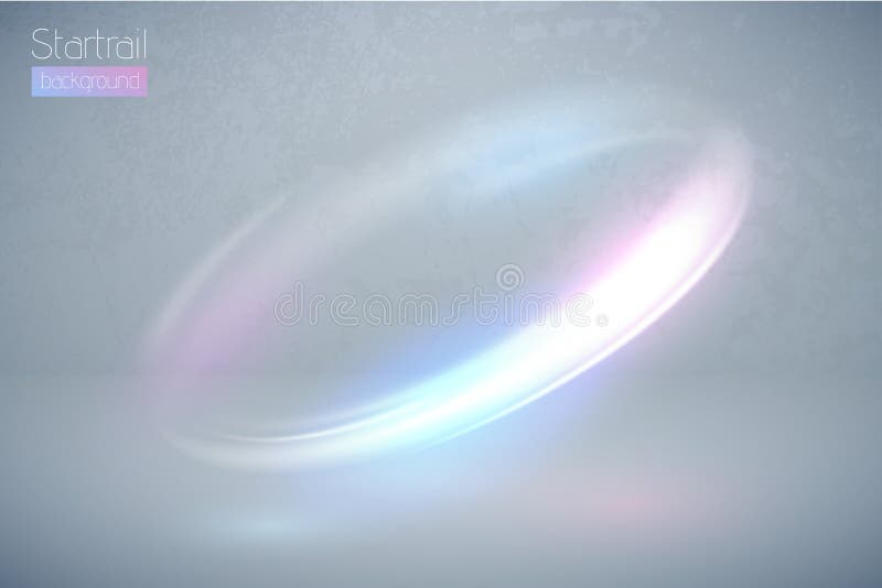Flerfärgad ljus effekt för rund signalljus Abstrakt galaxellipsgräns Lyxig glänsande rotationsglödlinje Glöda för maktenergi stock illustrationer