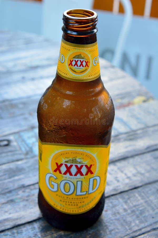 schuld B olie motto Australisch Bier stock foto. Image of ambergeel, drank - 3803224