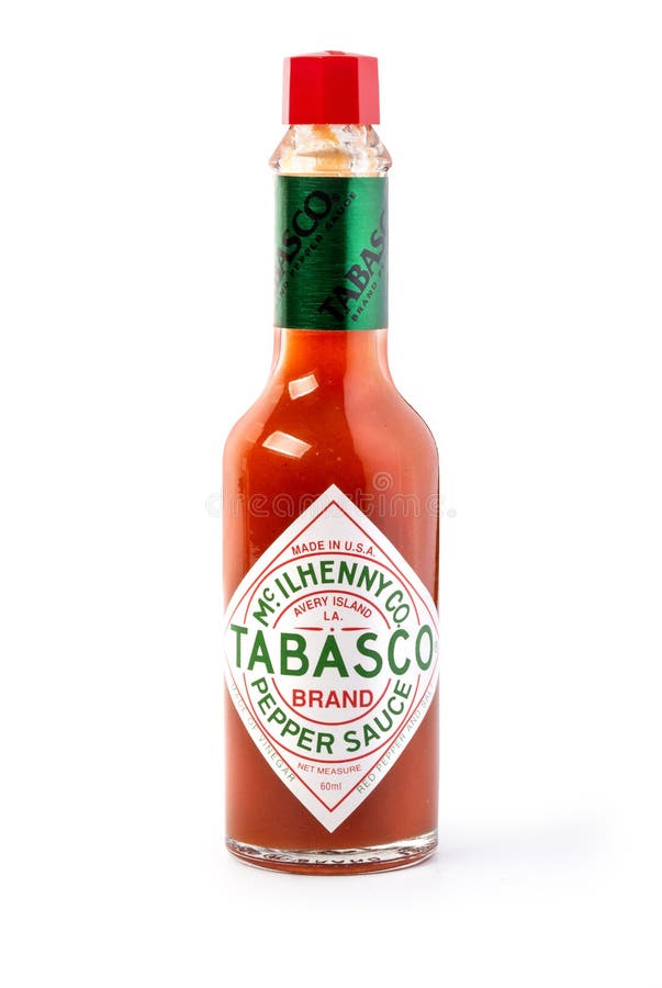 Fles Tabascosaus hete saus stock afbeeldingen Fles Tabascosaus hete saus stock afbeeldingen