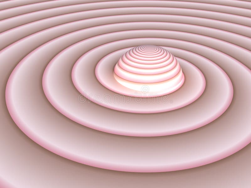 Flesh to Pink Swirl royalty free illustration